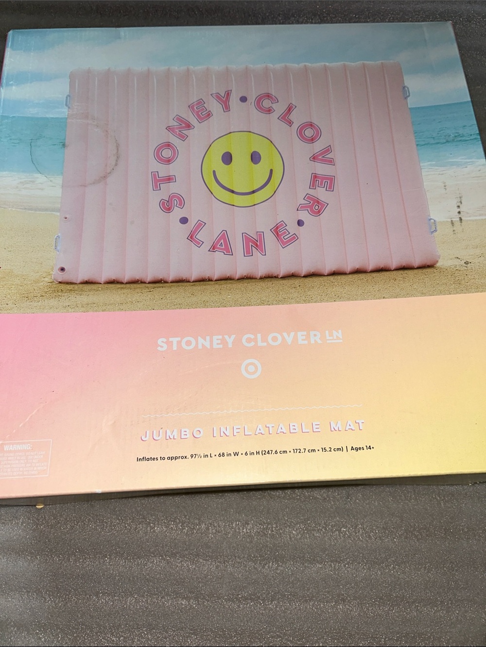 Stoney Clover Lane Pink & Yellow Jumbo Inflatable Mat